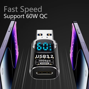 10gbps <strong>USB</strong> 3.2 Digital Display Adapter <strong>USB</strong> to Type-C OTG Converter Adapter <strong>USB</strong> 3.2 LED Display Adapter - Product Image 3