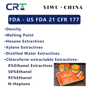 FDA Food Contact Material Compliance <strong>Testing</strong> Expert Third-Party Certification for Plastics Silicone Metals