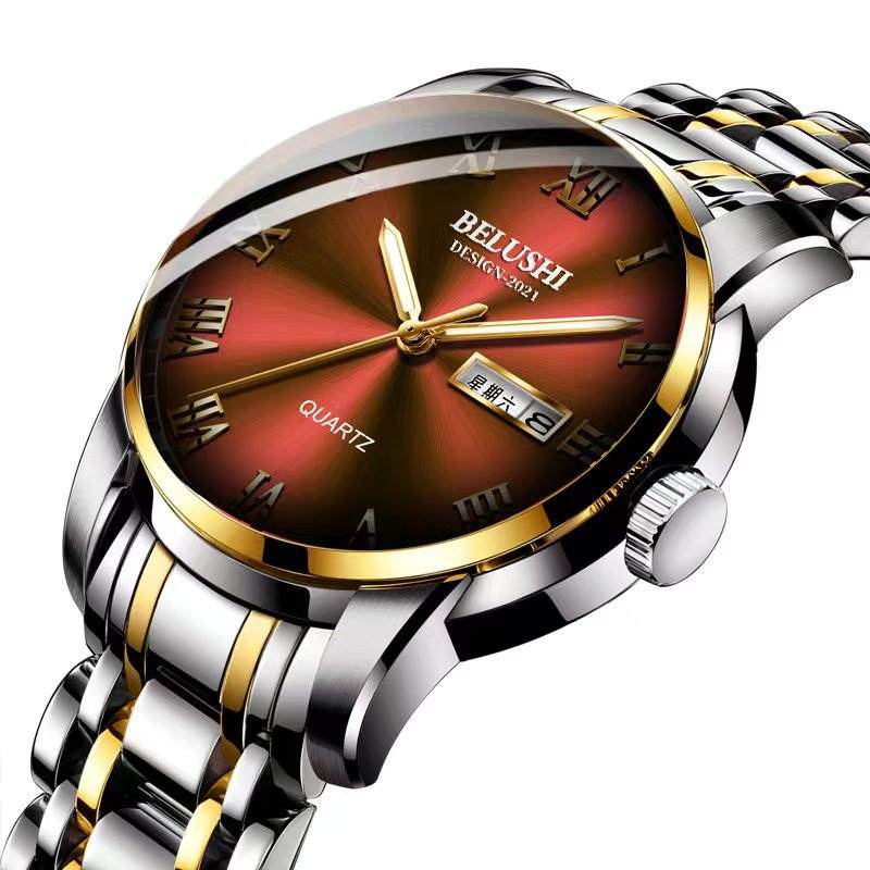 BY-556 BAOYAN gold shell red face gold nail steel belt