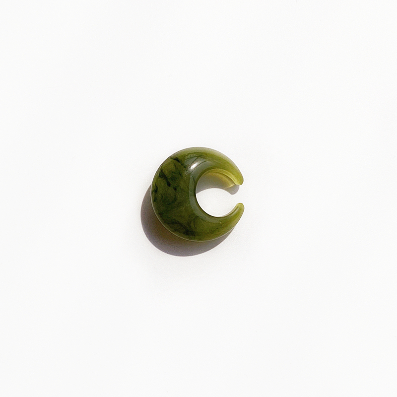 Forma gruesa de cuerno de buey verde