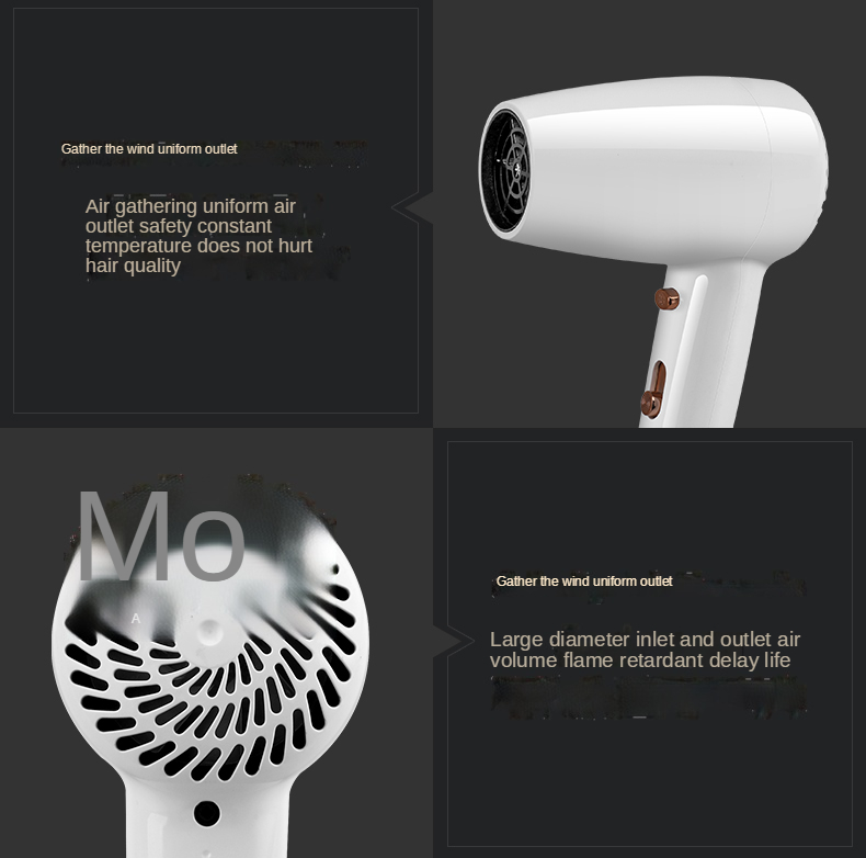 New Hotel hair dryer special wall-mounted hair dryer free punching high-power household homestay bathroom customizable logo OEM