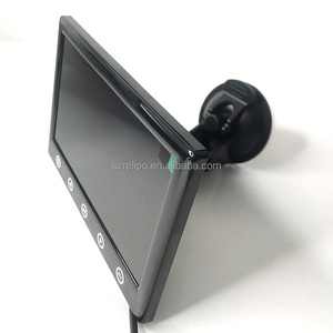 4Ch HD 1024x600P TFT LCD araba monitör 4 bölünmüş pano monitör - Product Image 5