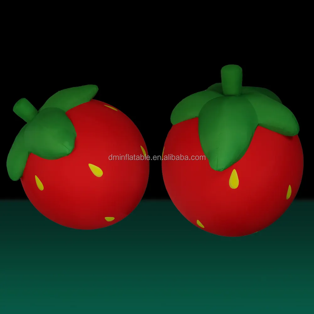 Publicité personnalisée de fraise de fruit gonflable commerciale décorative
