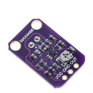 TZT GY-MAX4466 MAX4466 Elektret-Mikrofon verstärker modul Einstellbare Verstärkung OUT GND VCC-Verstärker platine 2,4-5V DC Für Arduino