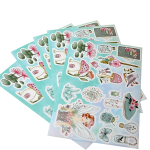 Bán buôn tùy chỉnh in ấn không thấm nước tự dính Vinyl PVC phim hoạt hình trang trí Nụ Hôn cắt Sticker Sheets - Product Image 6