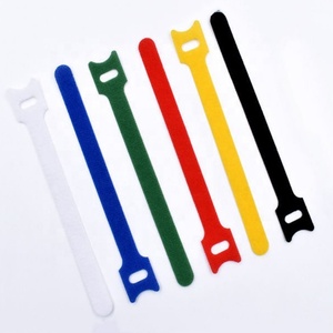 Custom Size Print logo Fastening Tape <strong>Reusable</strong> Wires Cords Management Organizer Double Side <strong>Hook</strong> and <strong>Loop</strong> Cable Tie <strong>Straps</strong>