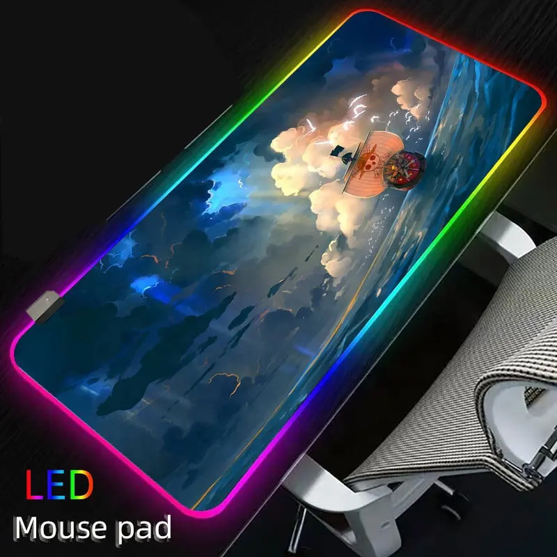 Hochwertige xxl Custom Glowing LED Große Schreibtisch matte rutsch feste USB RGB Gaming Mouse Pad