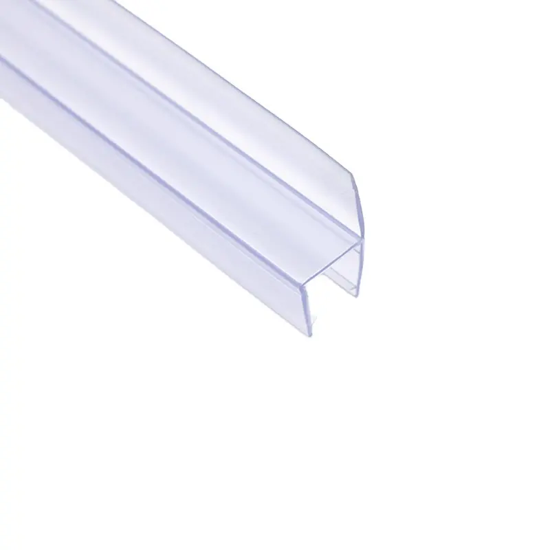 SVA-04 commun magnétique en plastique douche sans cadre porte coulissante en verre raccord 90 degrés Transparent PVC étanche bande d'étanchéité