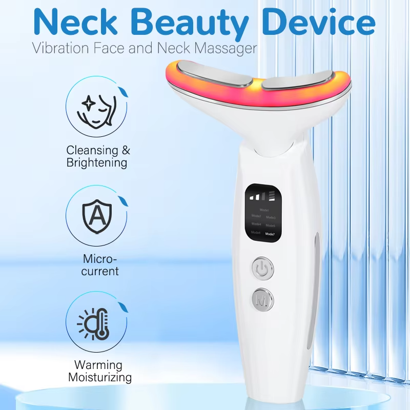 Masseur visage et cou blanc