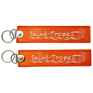 พวงกุญแจทอแบบปักสองด้านพวงกุญแจเที่ยวบิน - Product Image 6