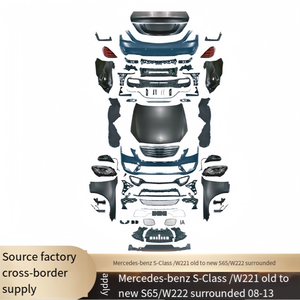 Adatto per i kit passaruota del paraurti posteriore anteriore delle 2008 2013 Mercedes-Benz classe S W221 e W222 s65amg. - Product Image 2