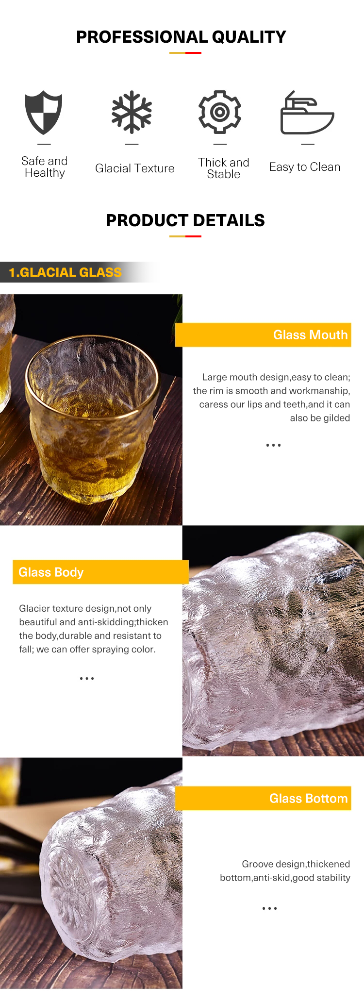 Factory Produced Wholesale Custom Unbreakable Glass Drinking Cup