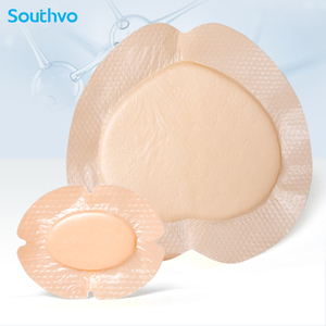 Bernapas tahan air diabetes pedikur kaki 95*75mm penyerap silikon perawatan luka dressing - Product Image 1