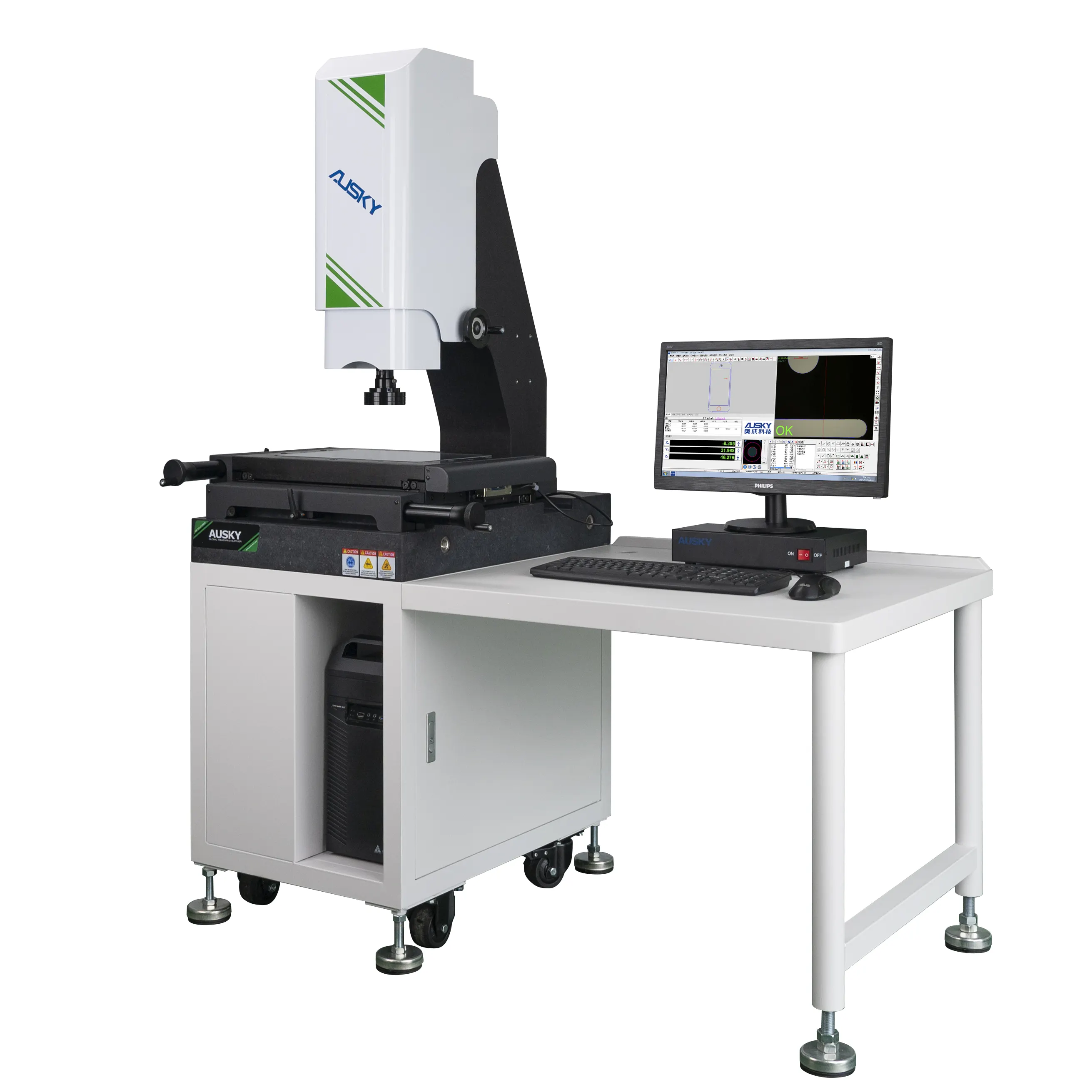 Instrumento de medición de video 2D 3D de alta precisión Máquina de medición de coordenadas de video CMM para control de calidad de precisión