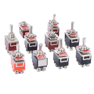 Fabrika toptan fiyat ON-OFF-ON 6Pin DPDT lehim terminali mandallama uzaktan kumanda için 3 geçiş anahtarı - Product Image 3
