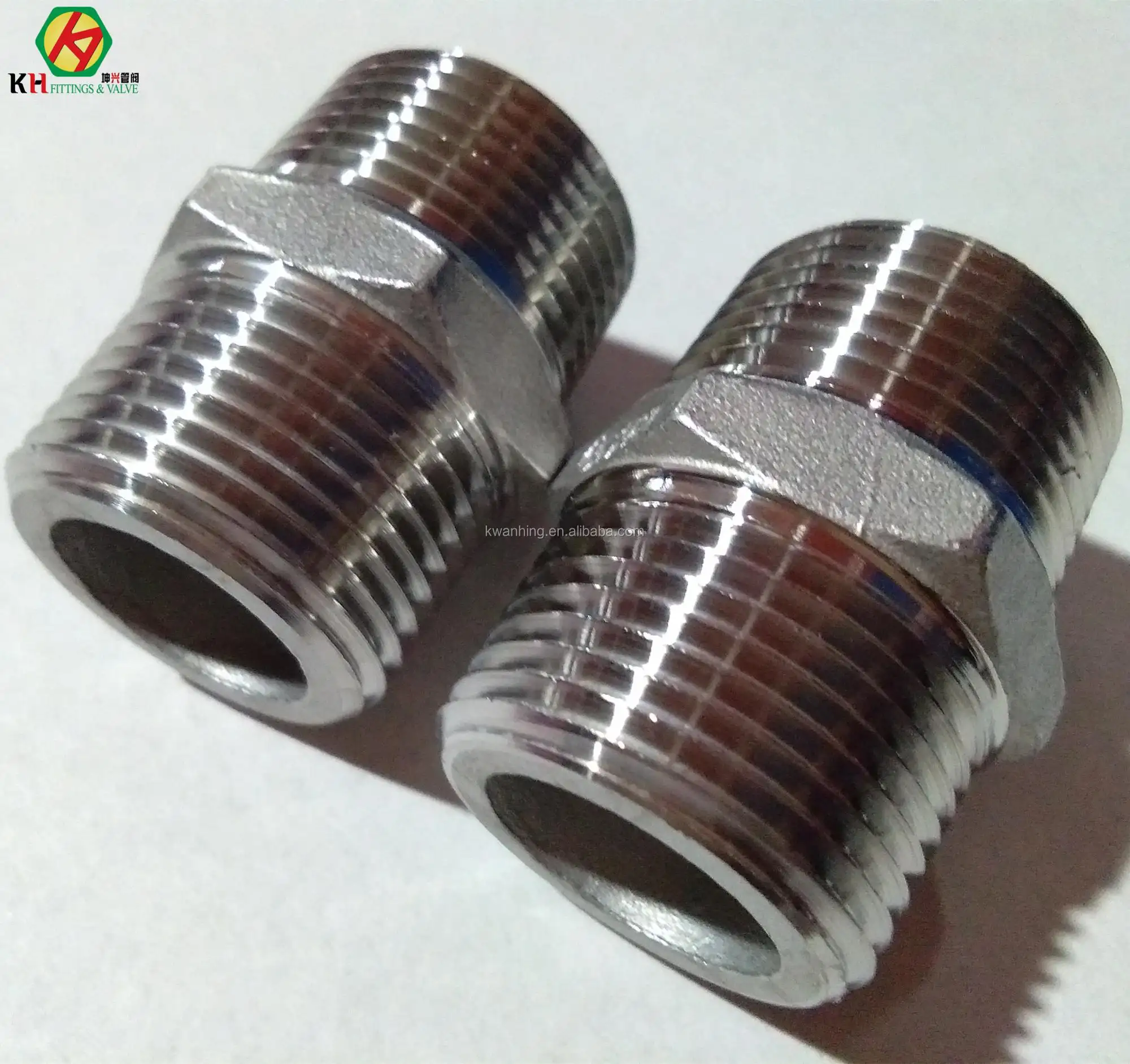 NPT THREAD SS316 STAINLESS SCREWED PIPE HEX NIPPLE