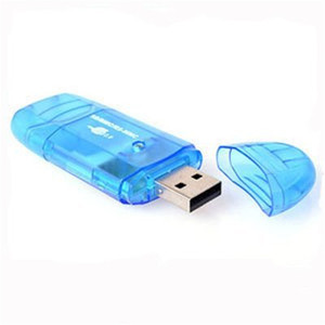 Lettore di schede USB all in 1 USB 2.0 Mini trasparente multifunzione CF TF SD XD MS adattatore per lettore di schede di memoria Multi-Card blu - Product Image 3