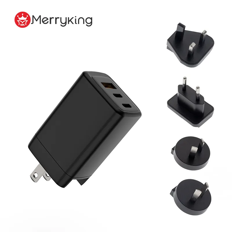 도매 새로운 EU AU KR 미국 영국 USB 2 유형 C 65W 12V 9V 5V 3A 2.22A 1.67A 고속 Pd 벽 35W 듀얼 USB c 충전기 애플 아이폰 14