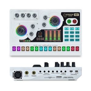 Tarjeta de sonido de grabación de transmisión en vivo USB con interfaz de Audio para grabación de equipos de estudio de música - Product Image 5