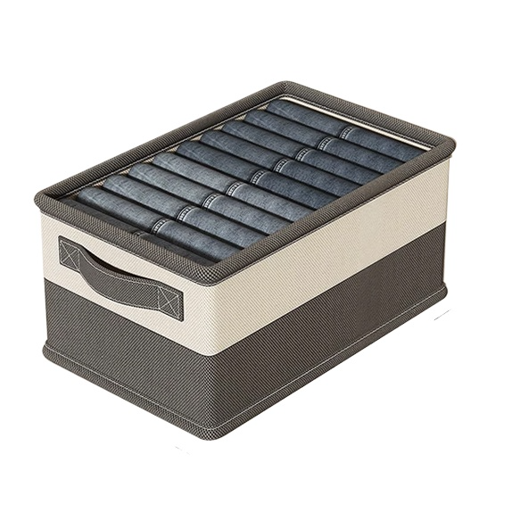 Grey beige storage box