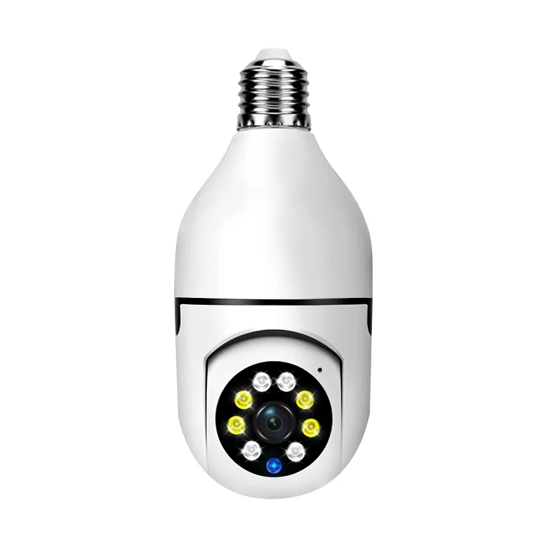 Câmera de vigilância lâmpada led 3mp v380pro, wi-fi, com suporte e27, hd 360, wi-fi, lâmpada de vigilância, ip cctv