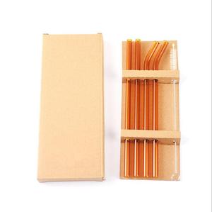 可重复使用的彩色透明吸管直玻璃吸管 - Product Image 6