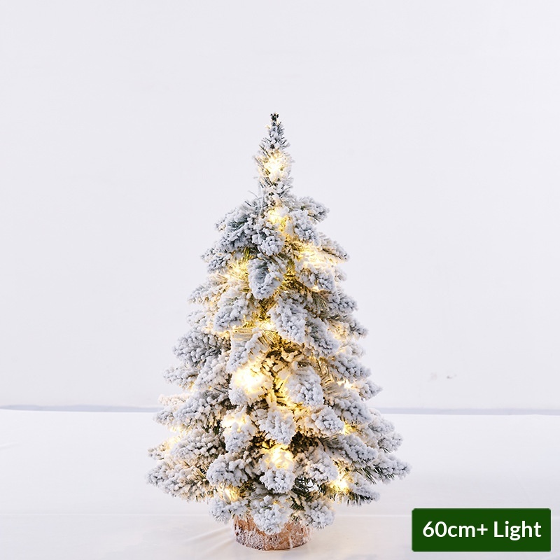 Arbre en velours pointu 60cm+lampe