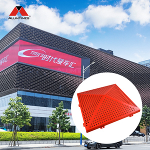 ALUMTIMES materiale di rivestimento decorativo per edifici sistema di facciata esterna in alluminio 3d per progetto di facciate continue in cina - Product Image 3
