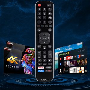 Sostituzione ABS fisso codice universale telecomando Hisense LED/LCD/4K UHD/HDTV TVs Smart funzione 1 anno FCC/ROHS Silicone - Product Image 4