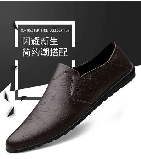Genuine Leather Cow Skin Loafer Shoe for Men Brown S219-3410 2 PRISTINE