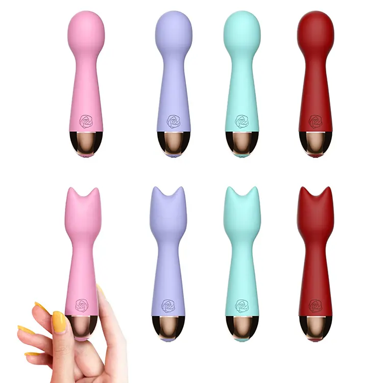 Vibrador pequeño de 10 frecuencias, recargable, inalámbrico, Kawaii, Mini Av portátil, varita, 2022