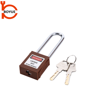 Boyue Tùy Chỉnh Quản Lý Khóa Thép Còng Dưới Gia Cố Nylon Ổ Khóa An Toàn Với Key Bền Chống Trộm Tính Năng - Product Image 3