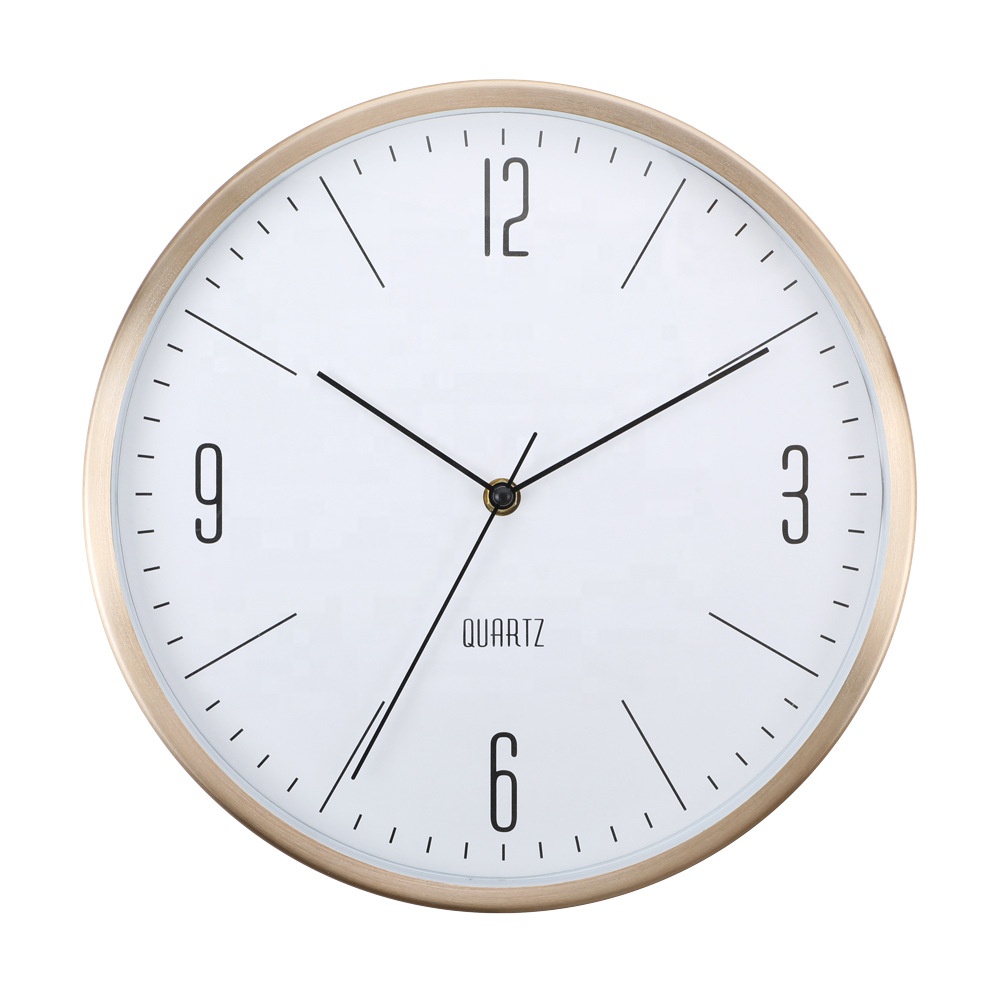 Metal Wall Clock Large Modern Minimalist Atmosphere Wall Watch Mechanism Bedroom Silent aluminium wall clock