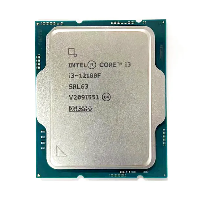 I3-12100F Core 4.3GHz prosesor CPU 8-Thread L3 = 12M 58W LGA 1700 Intel Core I3 CPU I3 12100F