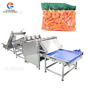 Línea automática de máquina de procesamiento de clasificación de corte de producción de zanahoria bebé de frutas vegetales