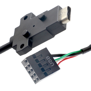 OEM/ODM USB3.0 USB tip C erkek USB 9Pin kadın bilgisayar anakart uzatma kablosu ile Panel montaj immobilizasyon - Product Image 1