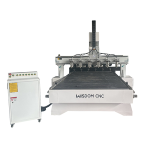 6 cabezales 6 rotativos 4 ejes carpintería 3D máquina de enrutador CNC de cabezales múltiples - Product Image 3