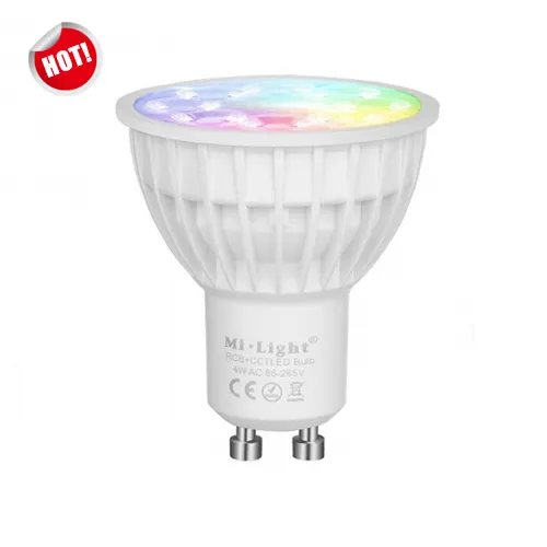 Geen Verblinding Energiebesparing FUT103 4W GU10 Rgb + Cct Led Spotlight Smartphone Wifi Controle Spotlight