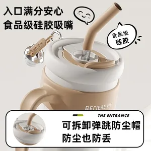 Kızlar için büyük kapasiteli büyük bardaklar satıyor. Paslanmaz çelik kulplar ile yüksek değerli sippy soğuk su c tutmak - Product Image 5