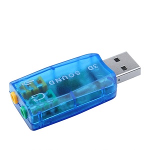 Usb 5.1 3D声卡音频适配器USB耳机适配器电脑外置声卡