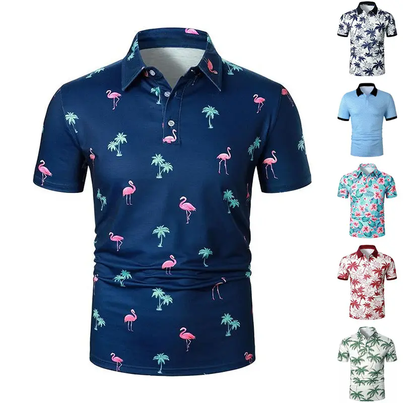 Camiseta de LICRA de poliéster de alta calidad, camisetas de sublimación para hombres, camisetas polo de diseño impreso personalizado para hombres