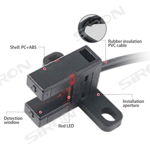 SiRON-K017-a-Serie Steckplatz-Sensor Miniatur-Design-Fotozelle sensoren zur Erkennung, photo elektrischer Sensorsc halter - Product Image 3