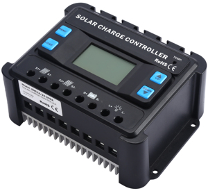 Fabbrica del Controller del caricatore solare di buona qualità 12V 24V 40A Display LCD custodia in ABS CE RoHS doppio terminale ingresso fotovoltaico Controller PWM - Product Image 1