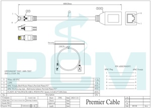 Telefon hattı RJ12 6P6C erkek kadın uzatma kablosu için faks Modem yönlendirici DSL VDSL ISDN Ethernet Internet LAN LED aydınlatma - Product Image 6