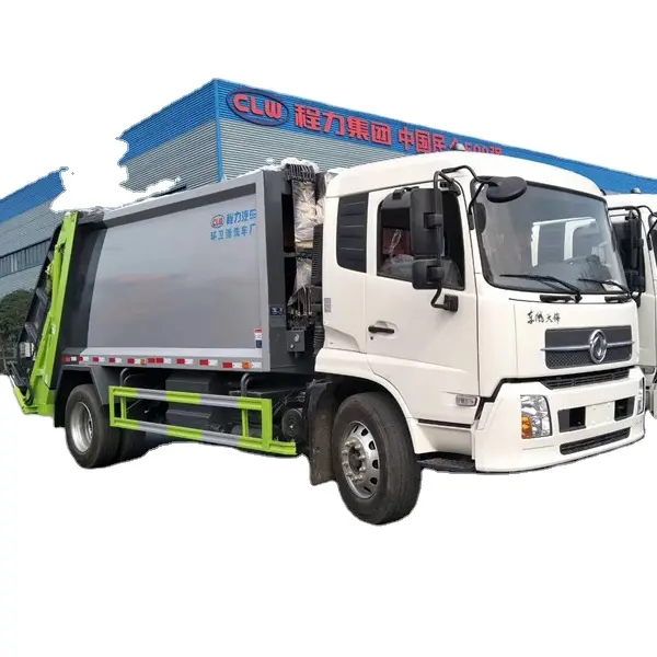 10 cbm 15 cbm Dongfeng sağdan direksiyon 4x2 sanitasyon aracı atık çöp toplama kamyonu
