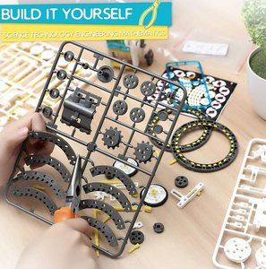 12 in1 DIYソーラーロボットおもちゃ科学学習キットスペースエクスプローラー充電式太陽光発電STEM教育玩具 - Product Image 6