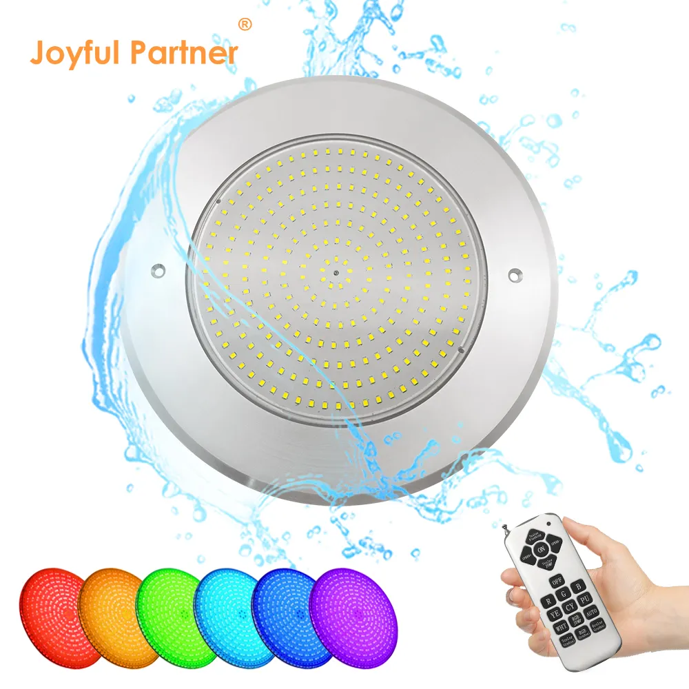 Luce Led piscina luce subacquea Rgb IP68 Ultra sottile in acciaio inox Ac12v Par56 subacquea resina 80 piscina bomba Ip65 2500