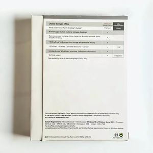 Văn phòng 2019 chuyên nghiệp cộng với giấy phép bán lẻ chính phiên bản doanh nghiệp kích hoạt trực tuyến cho hệ điều hành Mac trong kho - Product Image 3