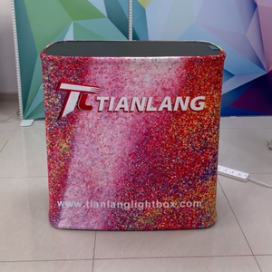 100cm di động khuyến mãi triển lãm truy cập bảng căng thẳng vải cong hình bầu dục thương mại hiển thị Pop Up truy cập khác Thiết bị hiển thị - Product Image 5