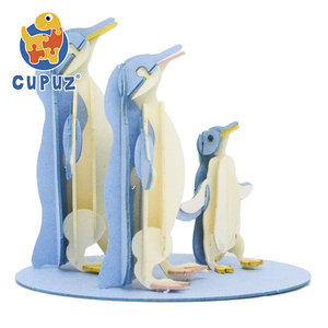 2025 New 3D Penguin Puzzle DIY Brid Life Paper Cardboard Model Brain Teaser Puzzle | Educational STEM <strong>Toy</strong> Build by Yourself - Product Image 4